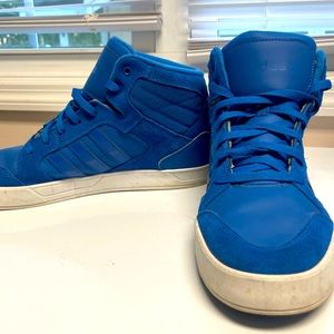 Mens blue high top addidas